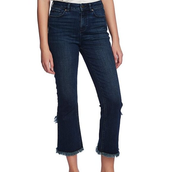 NWT 1.State Frayed Tulip Hem Skinny Jeans - Picture 2 of 4